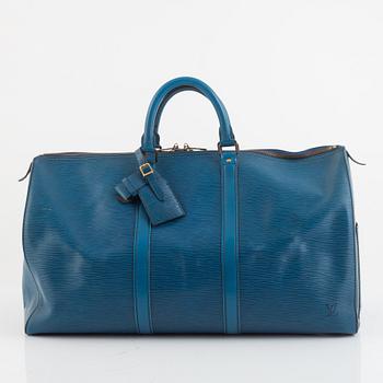 Louis Vuitton, weekendbag "Keepall Epi 50", 1989.