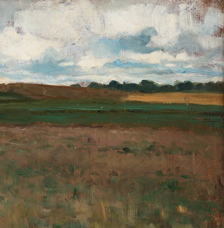 Bruno Liljefors, Landscape from Kvarnbo, Uppland, Sweden.