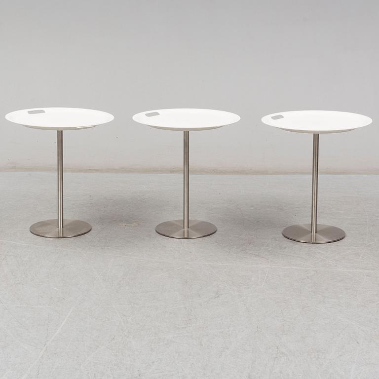 A set of three 'Op-La' side tables by Jasper Morrisson, Alessi, 1998.