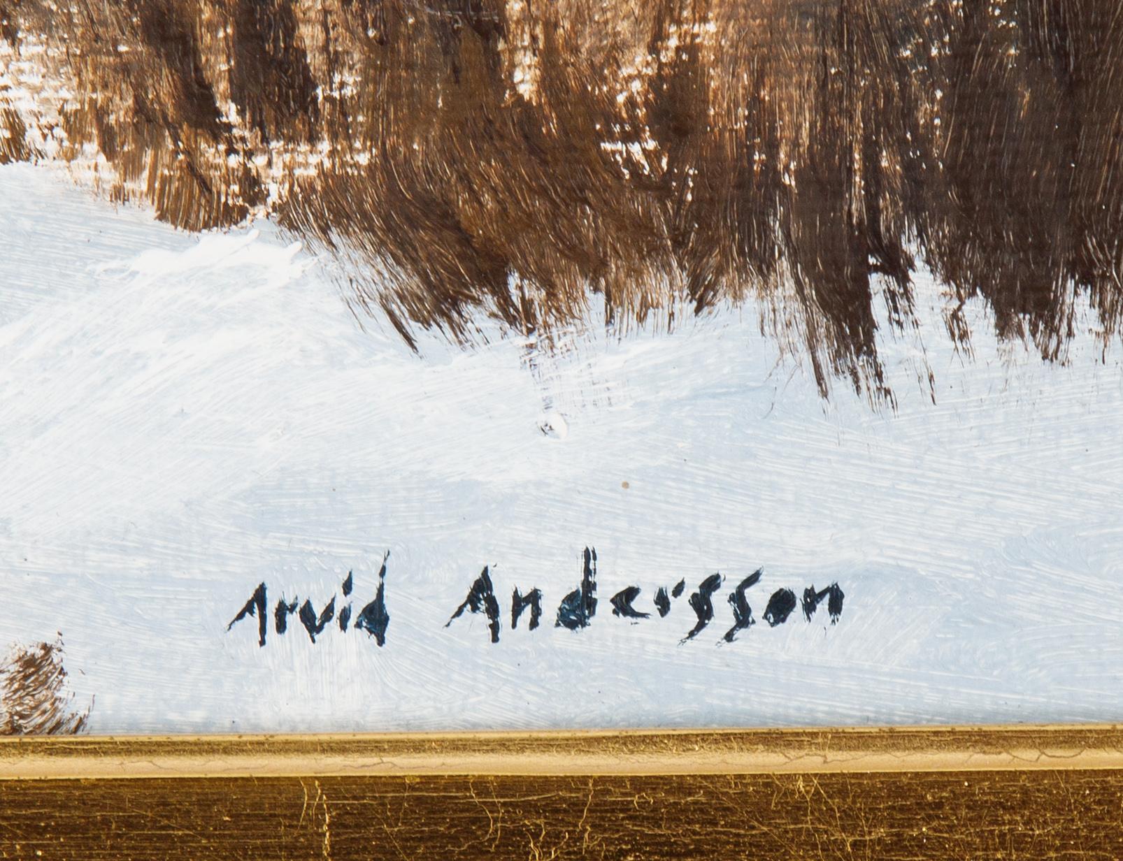 Arvid Andersson, olja på duk, signerad.