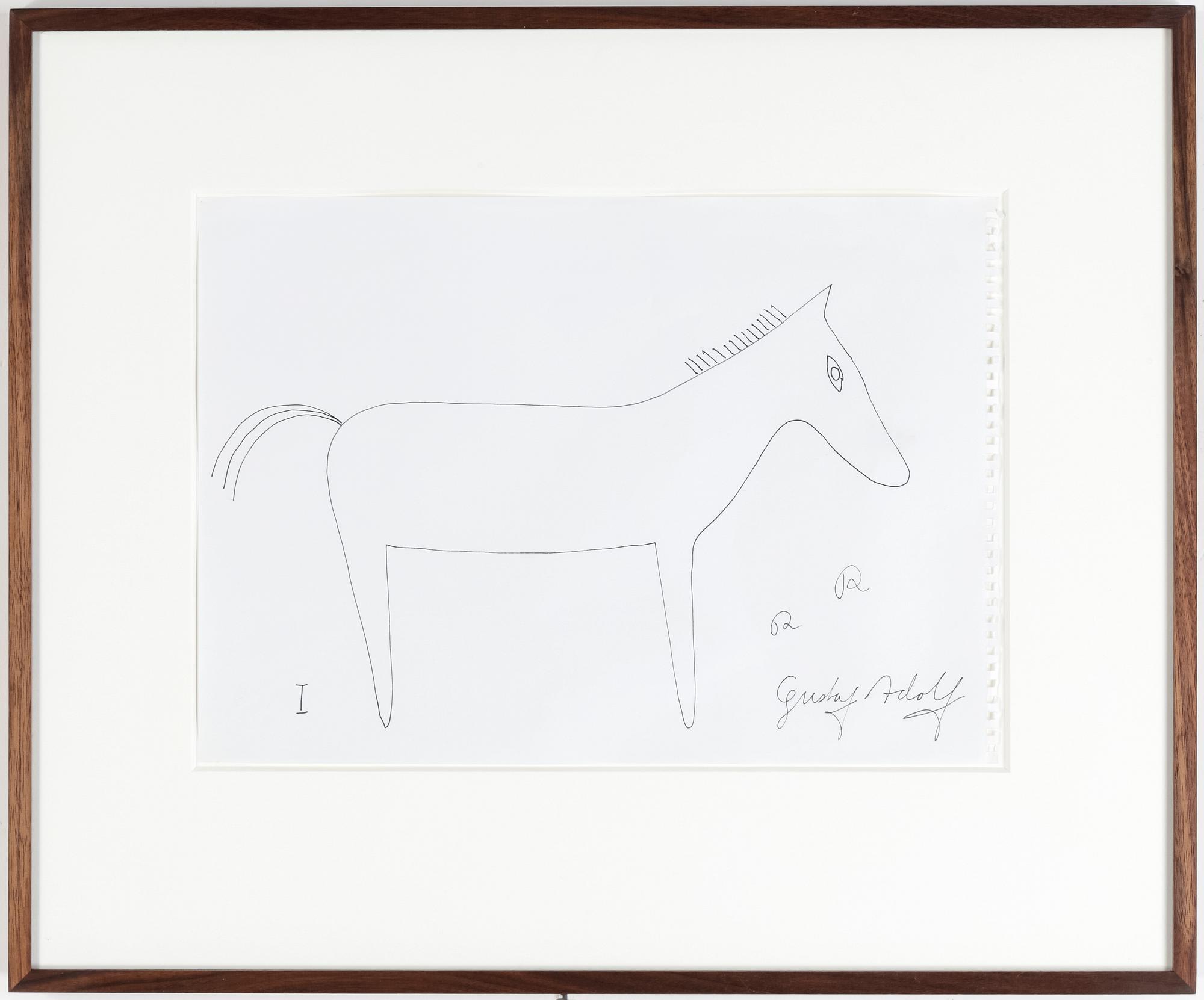 ROGER RISBERG, tusch på papper. Signerad.