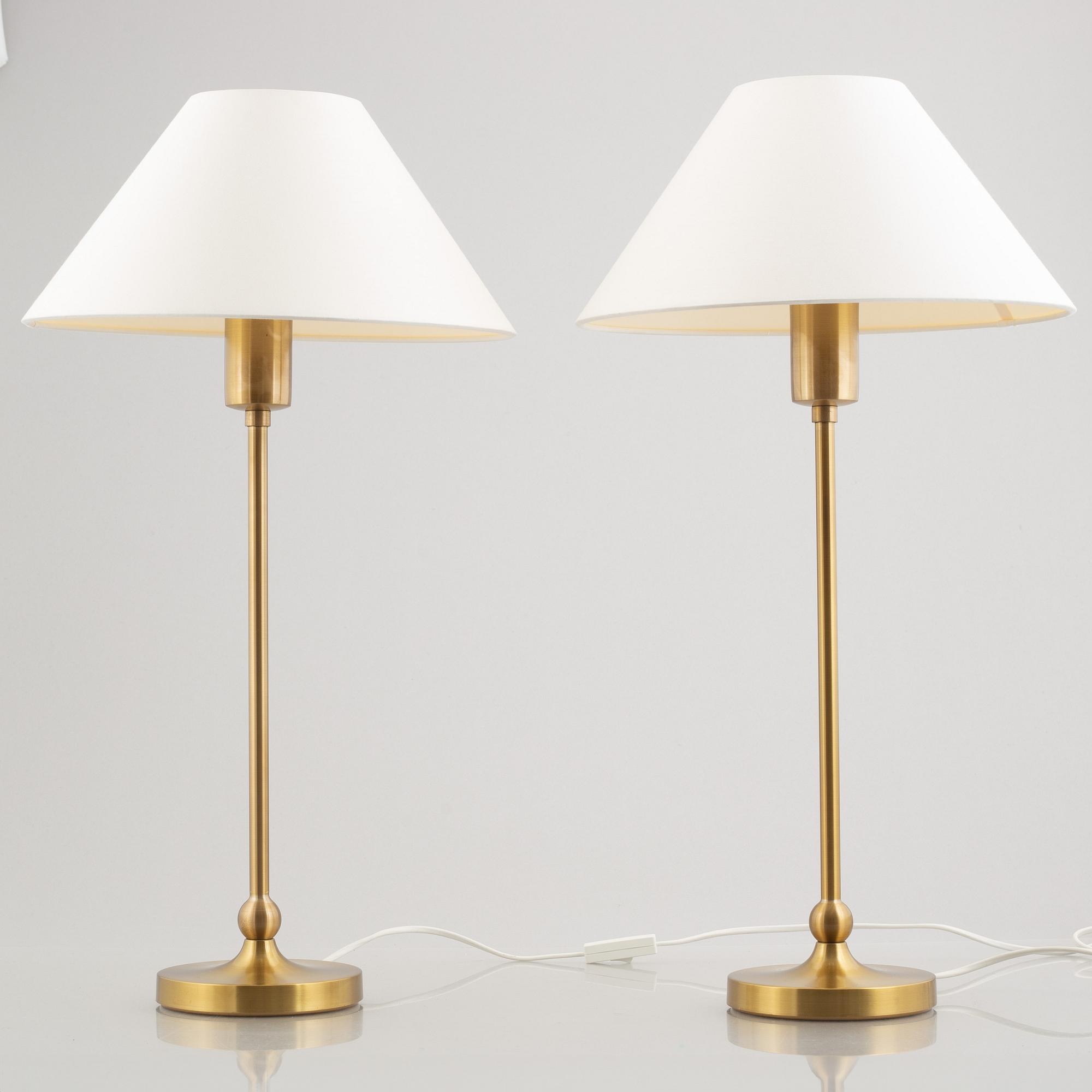 Josef Frank, a pair of model 2569 table lamps, Svenskt Tenn.