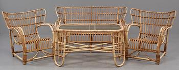 KORGMÖBEL, fyra delar, 1900-tal.