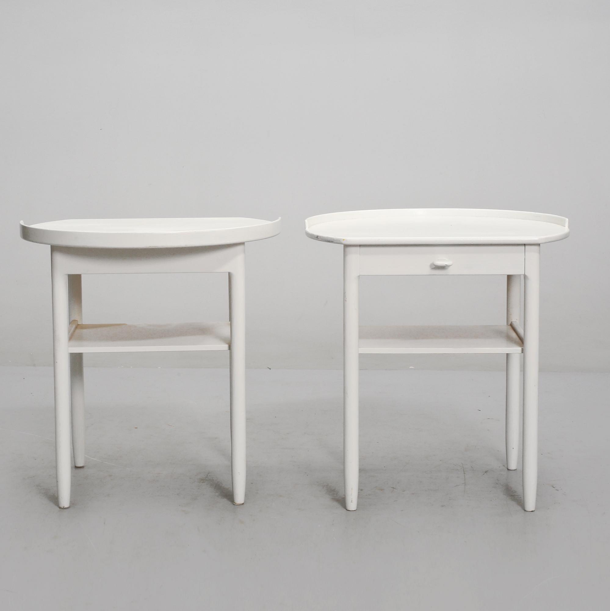 SÄNGBORD, ett par, Engström och Myrstrand, Bodafors, 1962.