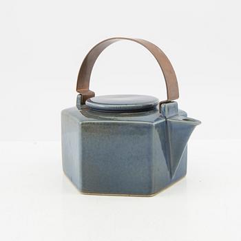 Signe Persson-Melin, teapot "Six-sided", Rörstrand glazed stoneware.