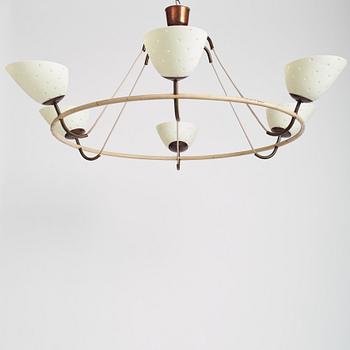 Hans Bergström, a rare chandelier, ateljé Lyktan, Åhus 1930-40s.