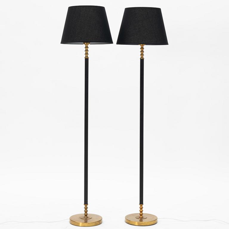 Harald Notini or Uno Westerberg, a pair of floor lamps model "15784", Arvid Böhlmarks Lampfabrik, 1960s.