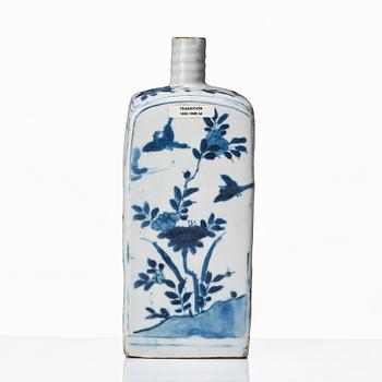 Flaska, porslin. Mingdynastin, Wanli (1572-1620).