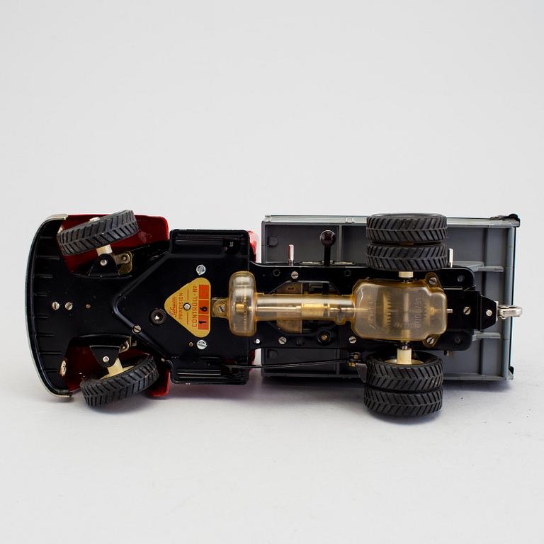 A tinplate Schuco Construction truck N 6065, Germany, 1950/60s.