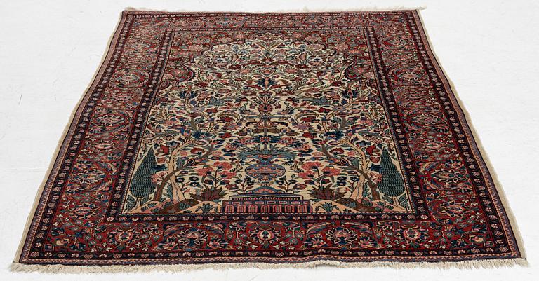 Matta, Kashan, antik, 210x150 cm.