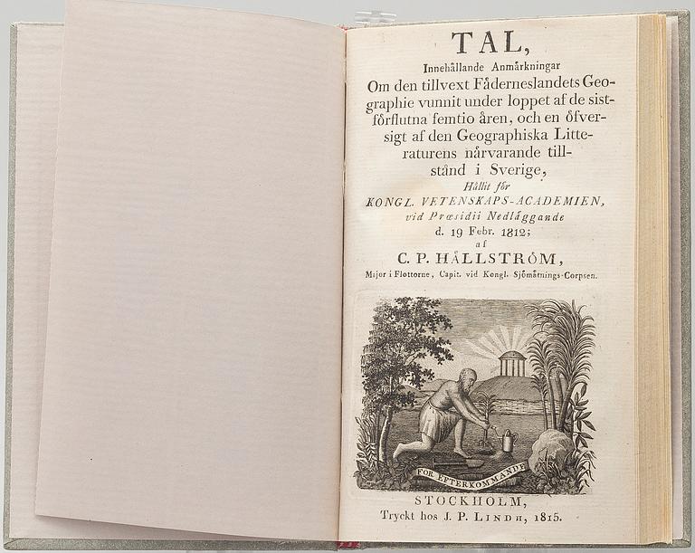 AN ATLAS AND TWO BOOKLETS, S.G.Hermelin "Geograpiske Chartor öfver Sverige", Stockholm 1797.