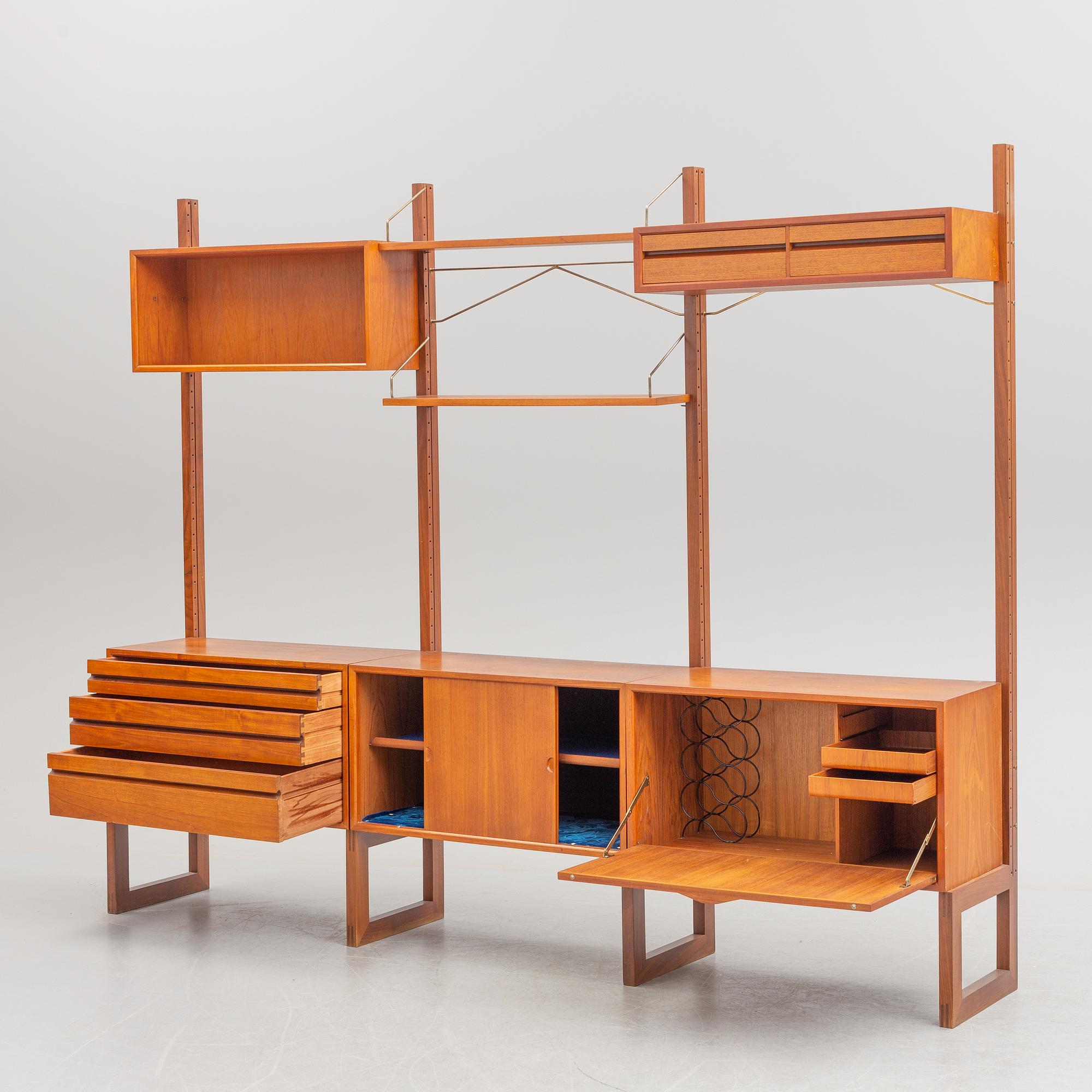 POUL CADOVIUS, hyllsystem, "Royal System", Danmark, 1960-tal.