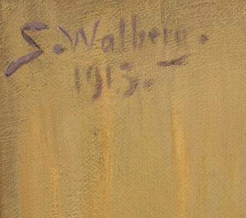 SVEN WALBERG, olja på duk, signerad och daterad 1913.
