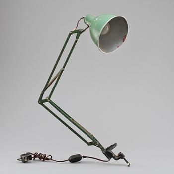 SKRIVBORDSLAMPA, 1900-talets första hälft.