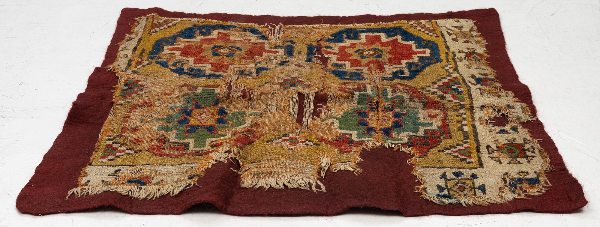 Fragment, antik Kappadokien, Östra Anatolien, ca 96 x 102, 1700-tal.