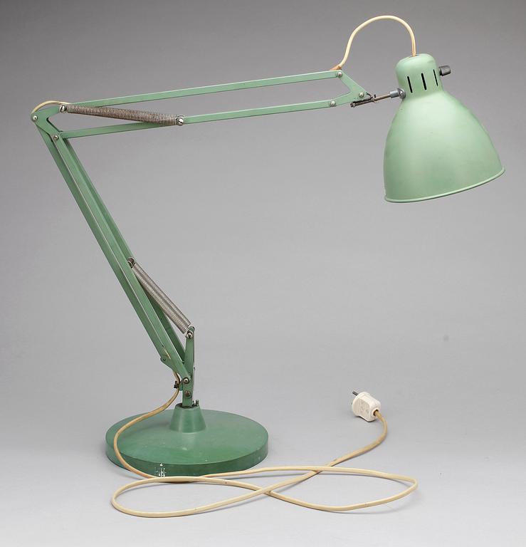 SKRIVBORDSLAMPA, "Luxo 1000", Jac. Jacobsen AB, Göteborg, 1900-talets mitt.