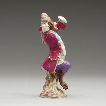 A monkey orchestra, "Affenkapelle", Meissen, late 19th Century.