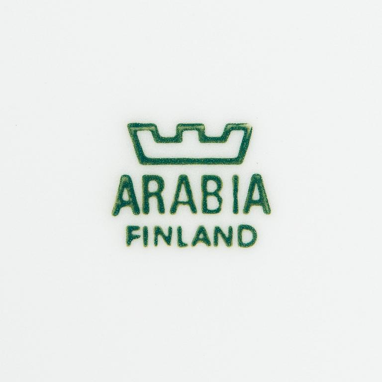 Inkeri Leivo, A 52-piece porcelain tableware set, 'Arctica' Arabia Finland.