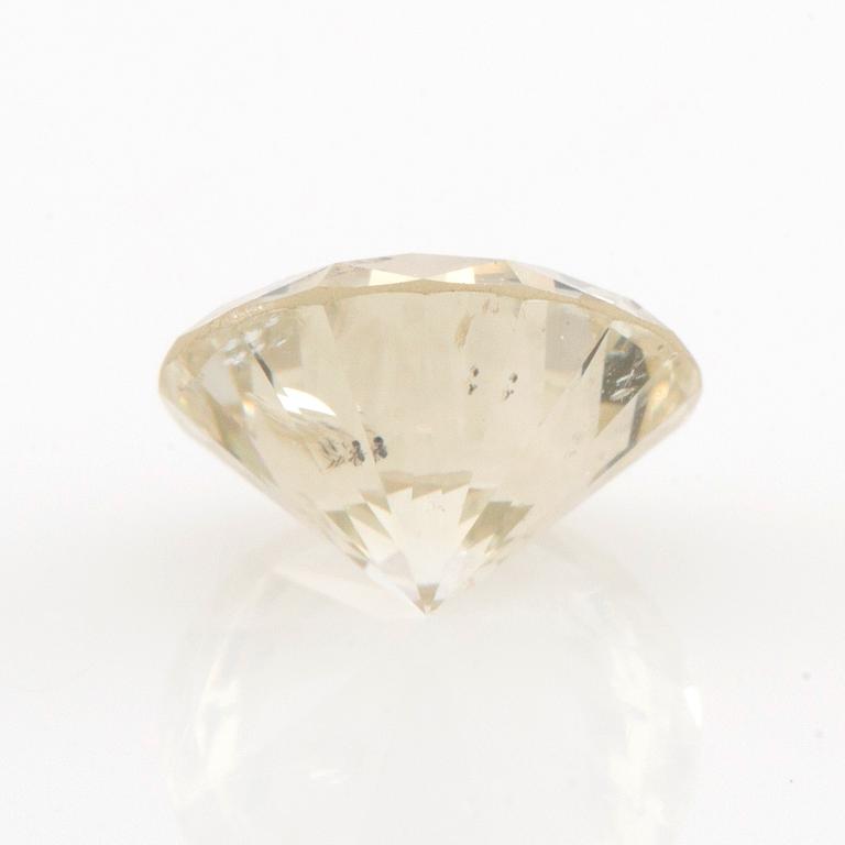 Loose brilliant-cut diamond approx. 2.57 ct.