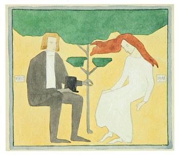 Helene Schjerfbeck, "Flicka med fladdrande hår".