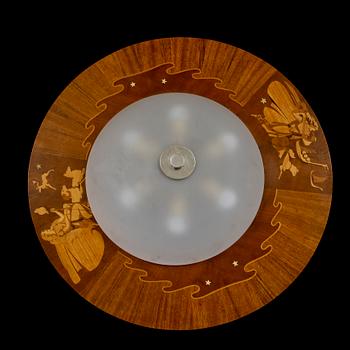 TAKPLAFOND, Birger Ekman, Mjölby Intarsia, 1942.