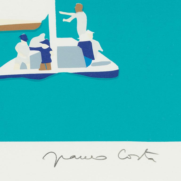 Franco Costa, silkscreen in colours, signed 39/250.