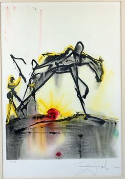 SALVADOR DALI, färglitografi, sign o numr 5/250.