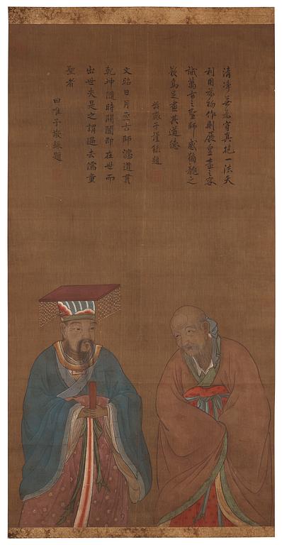 A painting by unknown artist, ink and colour, Qing dynasty.