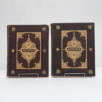 Georg Ebers, böcker i två volymer, "Aegypten", 2:a upplagan, Stuttgart & Leipzig 1879-80.