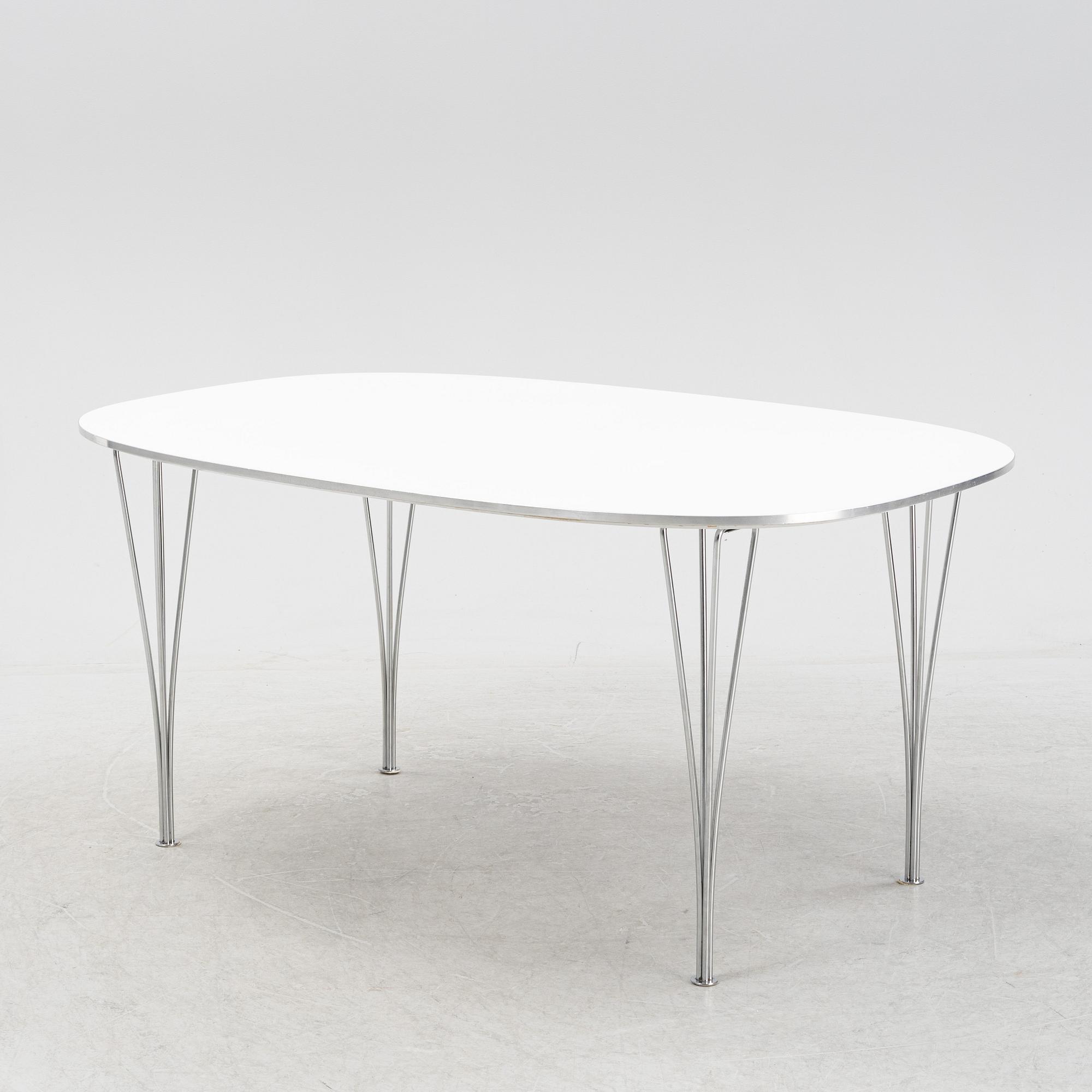 Bruno Mathsson & Piet Hein, matbord, "Superellips", Fritz Hansen, Danmark 1970-tal.