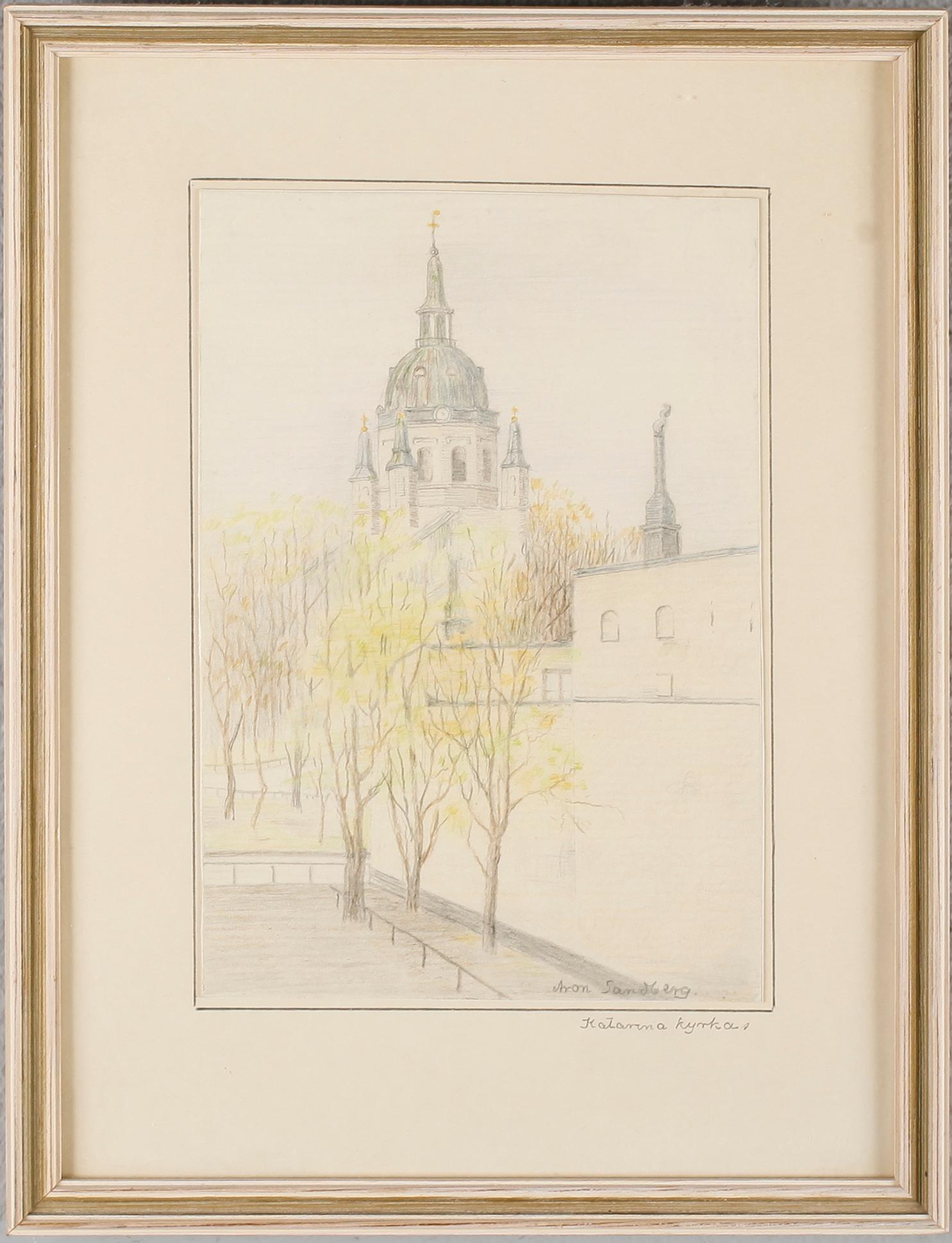ARON SANDBERG, 8 st, färgträsnitt, signerade.