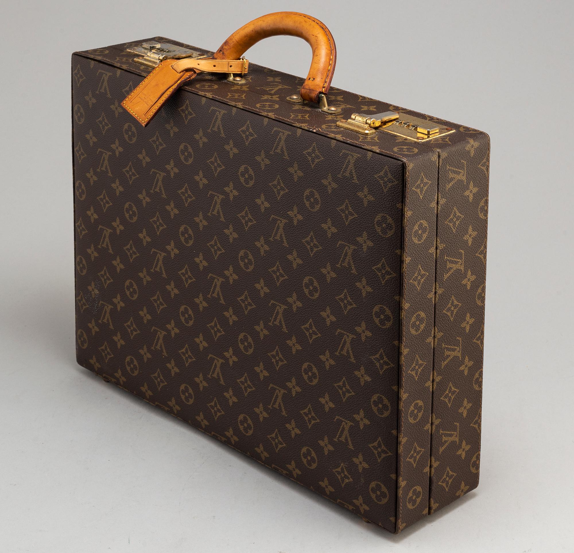 LOUIS VUITTON, a vintage 'President' monogram canvas briefcase.