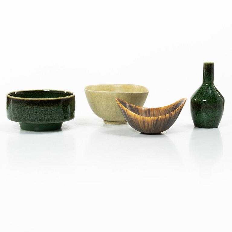 Swedish ceramics, four pieces, Rörstrand and Gustavsberg.