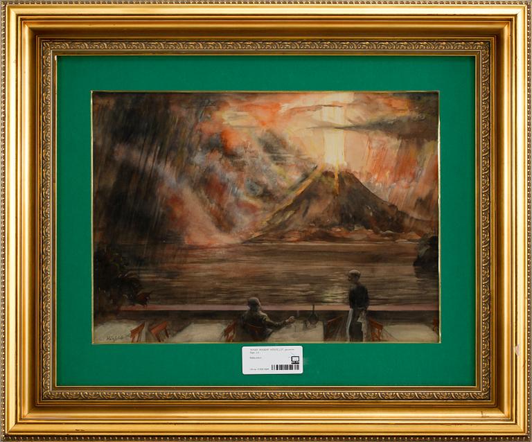 ROBERT HÖGFELDT, gouache. Sign.