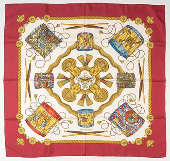 Hermès, scarf, "Les Tambours".
