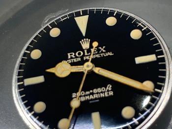 Rolex, Submariner, "Underline, Meters first, Gilt Dial", ca 1964.