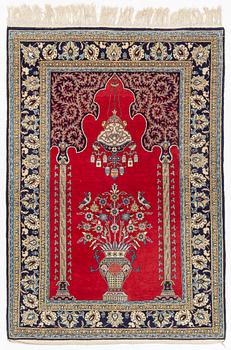 A rug, Pesian, c. 199 x 140 cm.