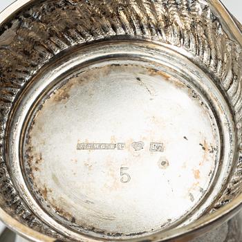 Bägare, 7 st, silver, KG Markströms, Uppsala 1912-1926.