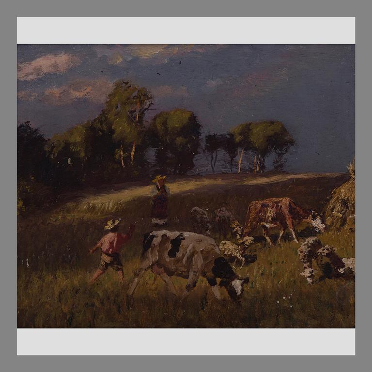 NIKOLAI NIKANOROVICH DUBOVSKOI, CHILDREN AS SHEPHERDS.