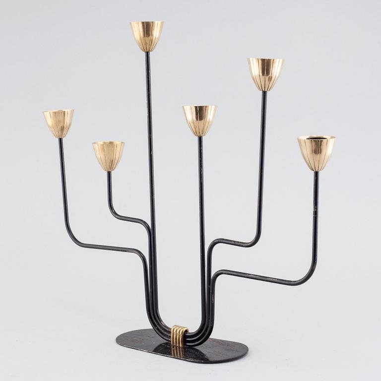 A candelabra by Gunnar Ander for Ystad metall, third quarter of the 20th century.