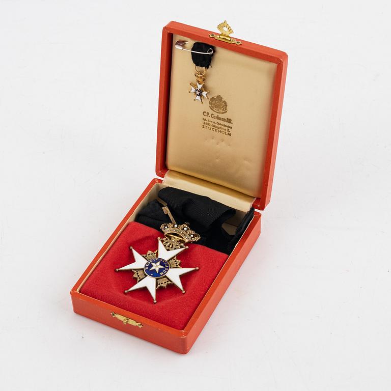 The Order of the North Star, Commander’s Cross, in case.