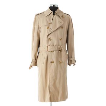 BURBERRY, a beige cotton trenchcoat.