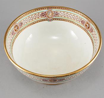 BÅLSKÅL, flintgods, "Svea", Gustavsberg, 1860-1913.