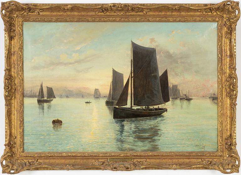 Octavius Thomas Clark, oil on canvas, signed.