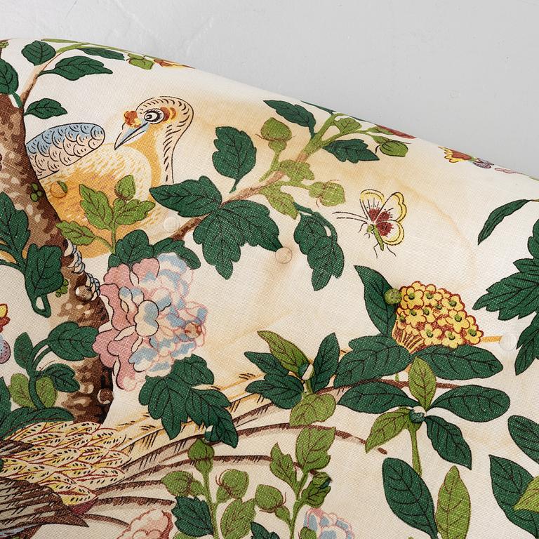 Josef Frank, a model 568 armchair, Firma Svenskt Tenn Sweden, after 1985.