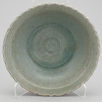 SKÅL, keramik, vrakgods, Kina, Ming, 1400-tal.