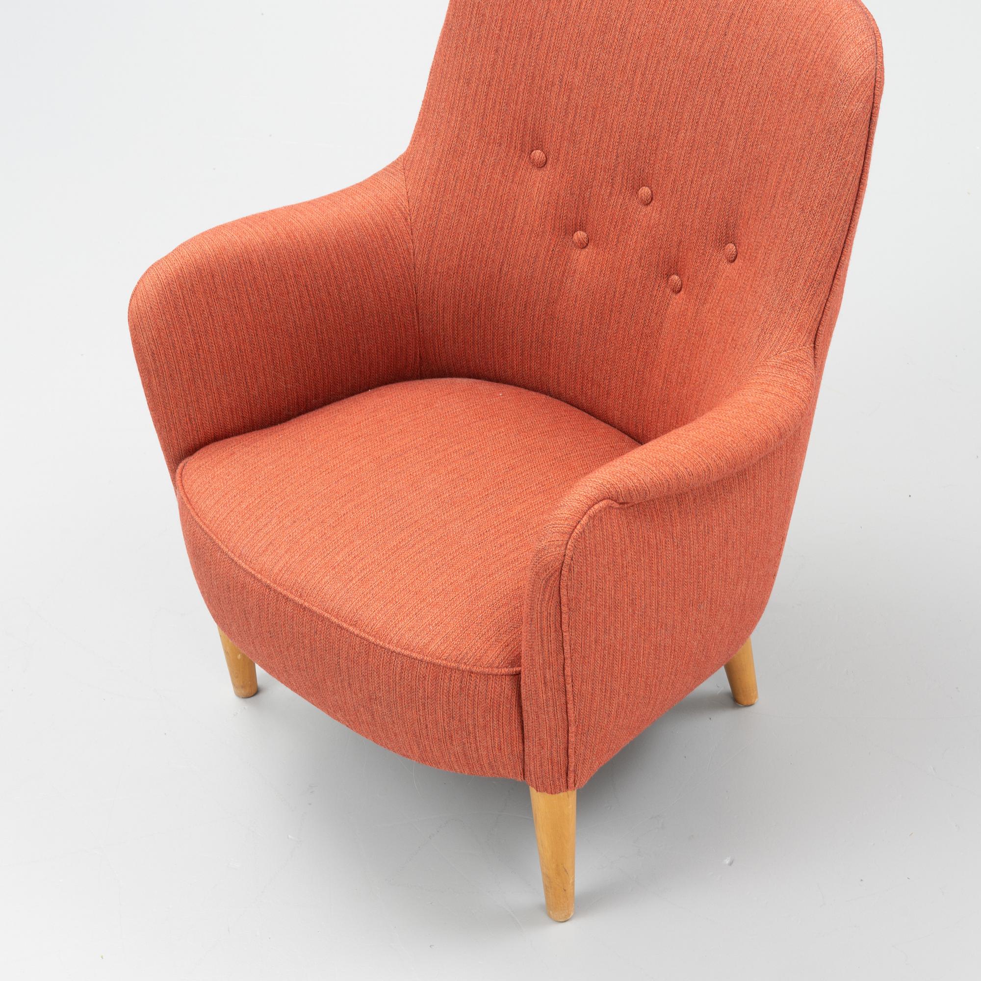Carl Malmsten, a 'Konsert' easy chair, second part of the 20th Century.