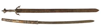 SVÄRD, 2 st, orientaliska, 1800/1900-tal.