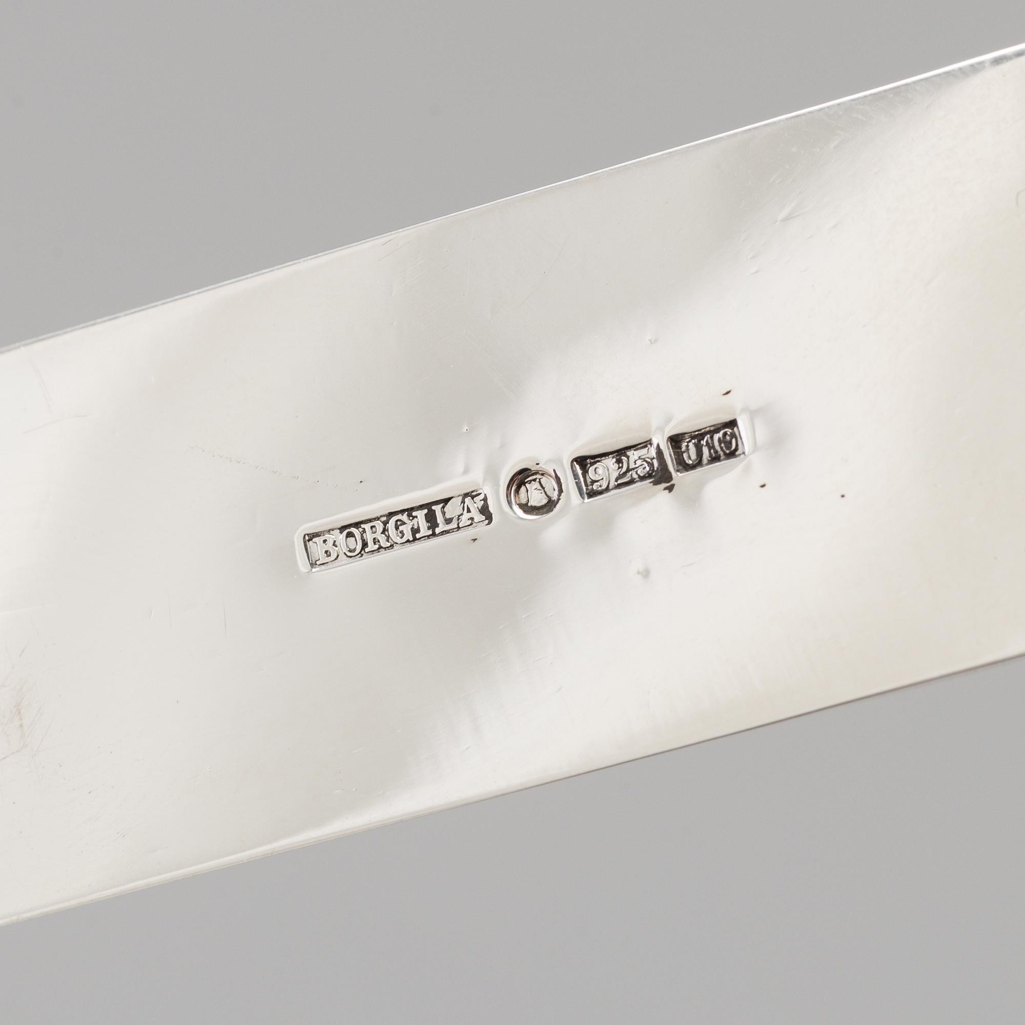 A Sterling silver paper knife by Aterlier Borgila, Stockholm, 1978.