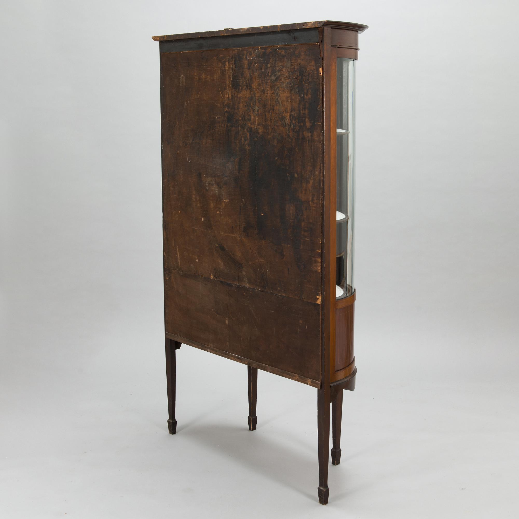 A 20th century English display cabinet.